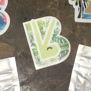 Green Palm Buff Bunny sticker